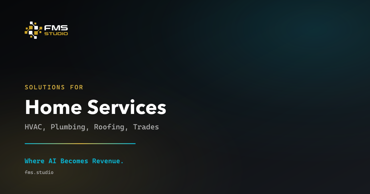 Home Services Lead, Dispatch & Billing Systems - FMS Studio